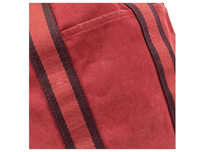 Hermès Hermes Fourre-Tout Cabas Tote Bag Rosso - vista 8