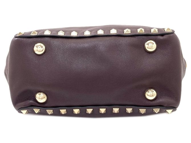 Borsa 2-Way con borchie Valentino Marrone scuro - vista 4