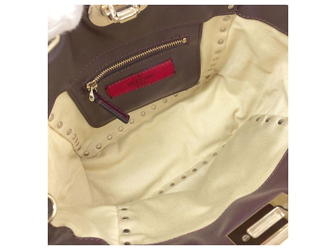 Borsa 2-Way con borchie Valentino Marrone scuro - vista 5