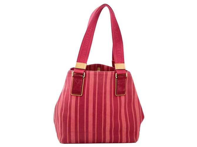 Borsa Tote Louis Vuitton Plan Soleil PM Rosso - vista 2