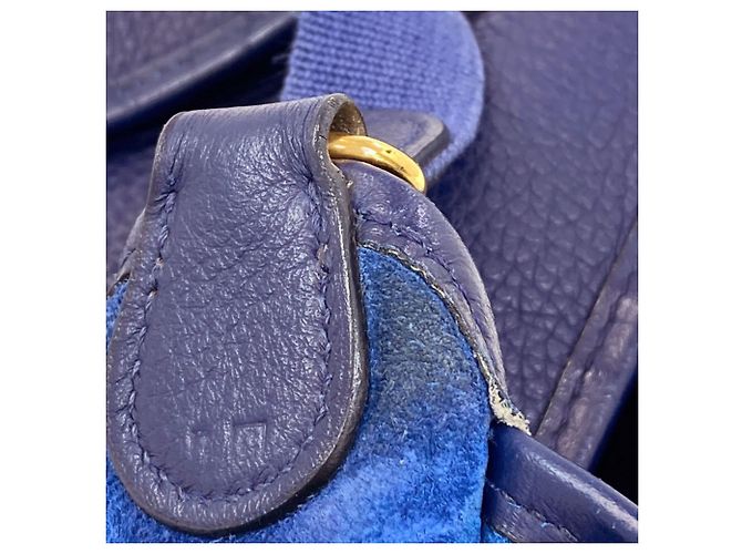 Hermès Borsa a tracolla Hermes Vespa PM Blu - vista 7