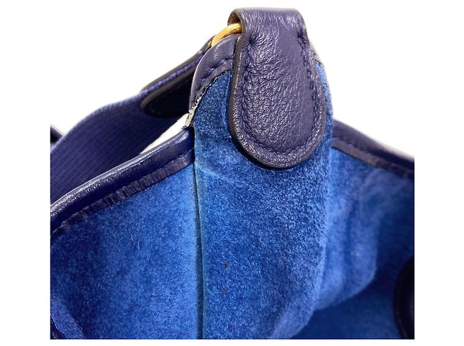 Hermès Borsa a tracolla Hermes Vespa PM Blu - vista 9