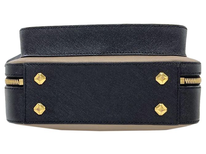 MCM Bicolor 2-Way Handtasche Braun Schwarz Weiß - Ansicht 4