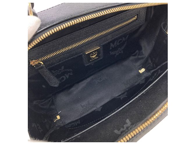 MCM Bicolor 2-Way Handtasche Braun Schwarz Weiß - Ansicht 5
