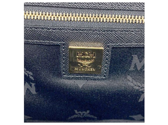 MCM Bicolor 2-Way Handtasche Braun Schwarz Weiß - Ansicht 6
