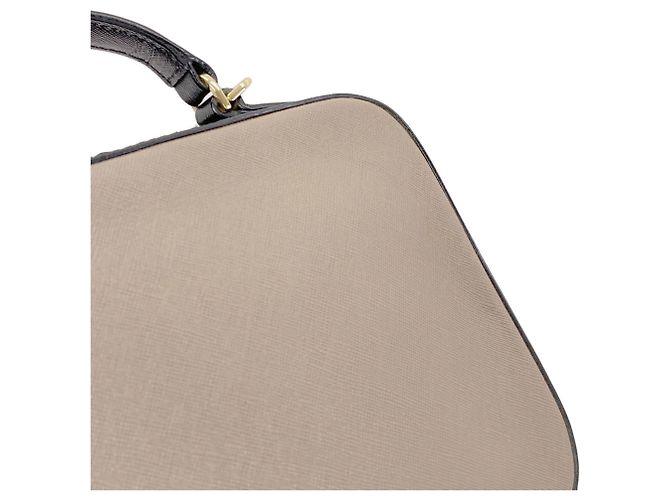 MCM Bicolor 2-Way Handtasche Braun Schwarz Weiß - Ansicht 9