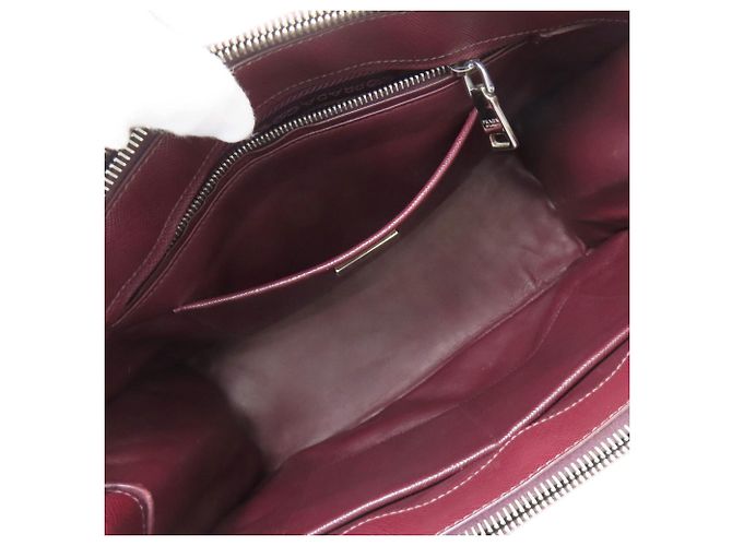 Prada Bordeaux Saffiano Leder 2-Way Tote Bag - Ansicht 5