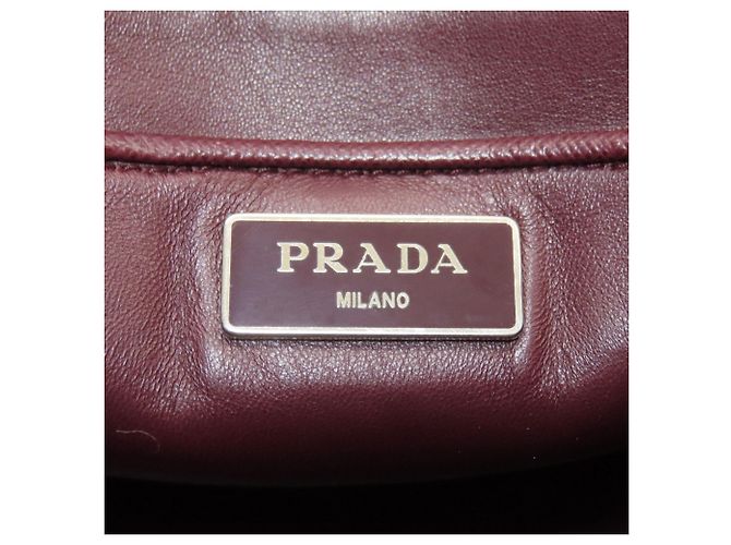 Prada Bordeaux Saffiano Leder 2-Way Tote Bag - Ansicht 6