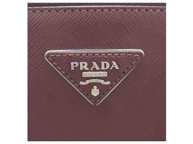 Prada Bordeaux Saffiano Leder 2-Way Tote Bag - Ansicht 7