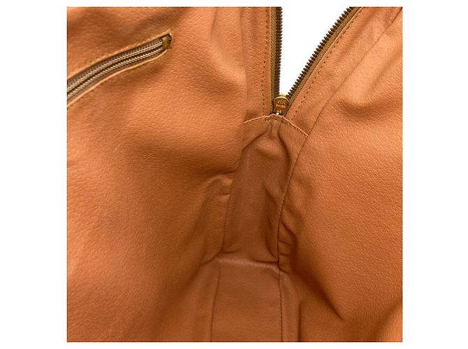 Céline Celine Macadam Pattern Leather Briefcase Brown - view 7