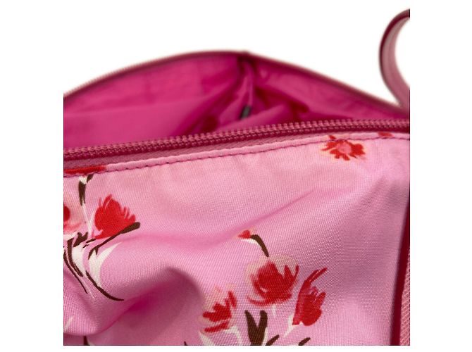 Borsa a 2 vie con motivo floreale Prada Rosa - vista 10