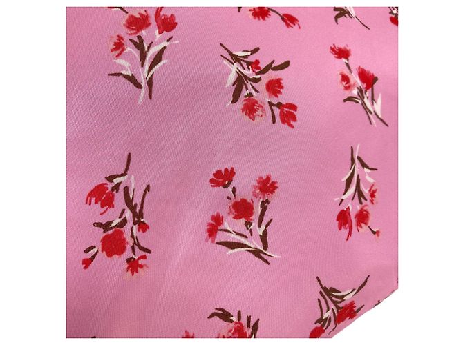 Borsa a 2 vie con motivo floreale Prada Rosa - vista 12