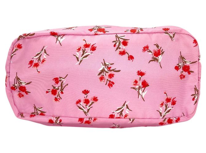 Borsa a 2 vie con motivo floreale Prada Rosa - vista 4