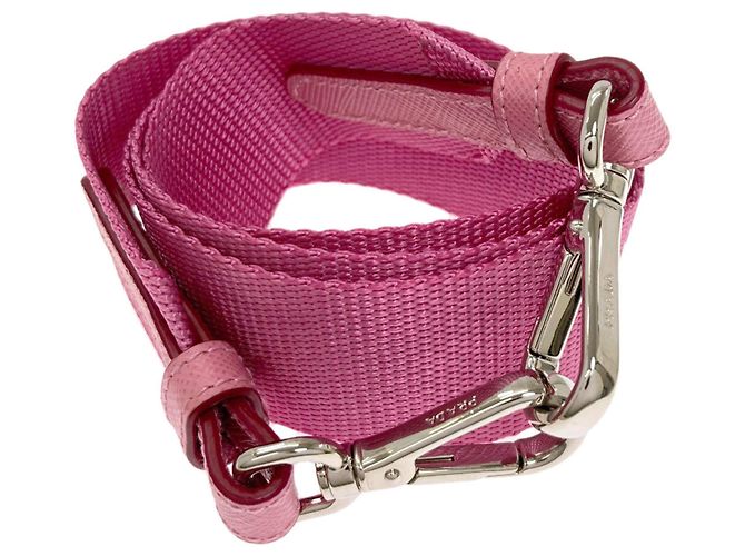 Borsa a 2 vie con motivo floreale Prada Rosa - vista 8