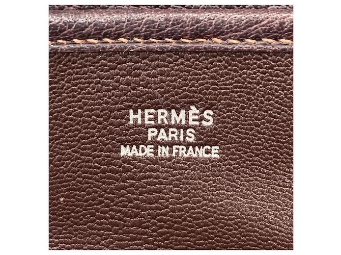 Hermès Borsa a tracolla Hermes Christine in Toile H Marrone Beige - vista 6