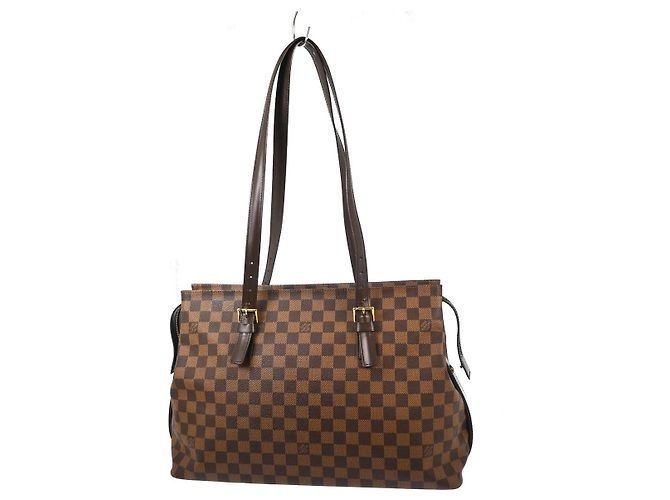 Borsa Louis Vuitton Chelsea Damier Marrone - vista 2
