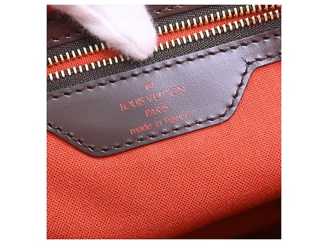 Borsa Louis Vuitton Chelsea Damier Marrone - vista 4