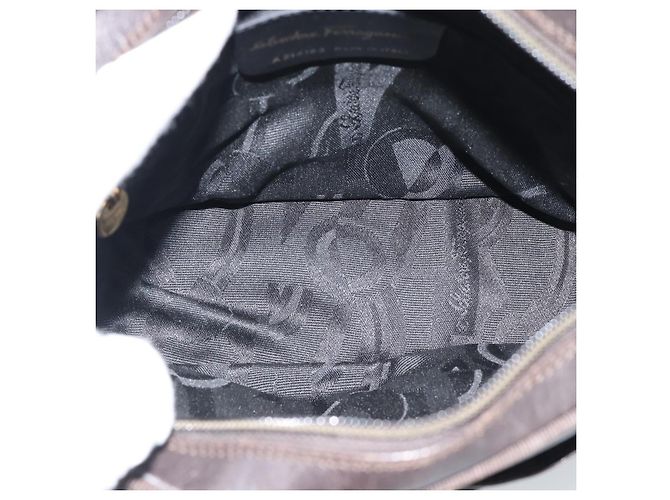 Salvatore Ferragamo Vala Leather Marrone - vista 5