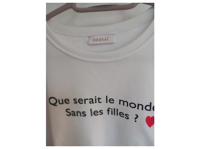 Kookaï Camiseta blanca gráfica Blanco - vista 2