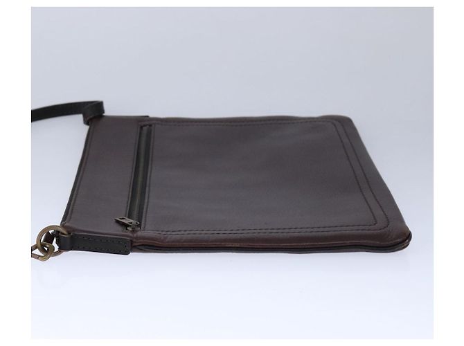 Louis Vuitton Shawnee Messenger Utah Leather MM Marrone - vista 3