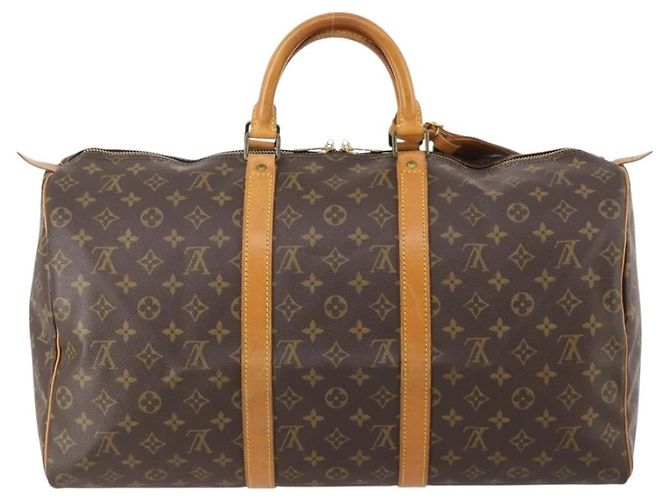 Louis Vuitton Keepall Monogram Canvas 50 Marrone - vista 2