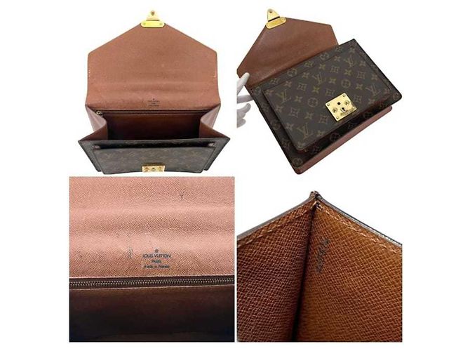 Borsa Louis Vuitton Monceau Marrone Monogramma - vista 4