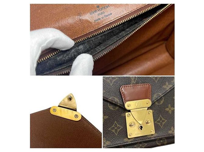 Borsa Louis Vuitton Monceau Marrone Monogramma - vista 6