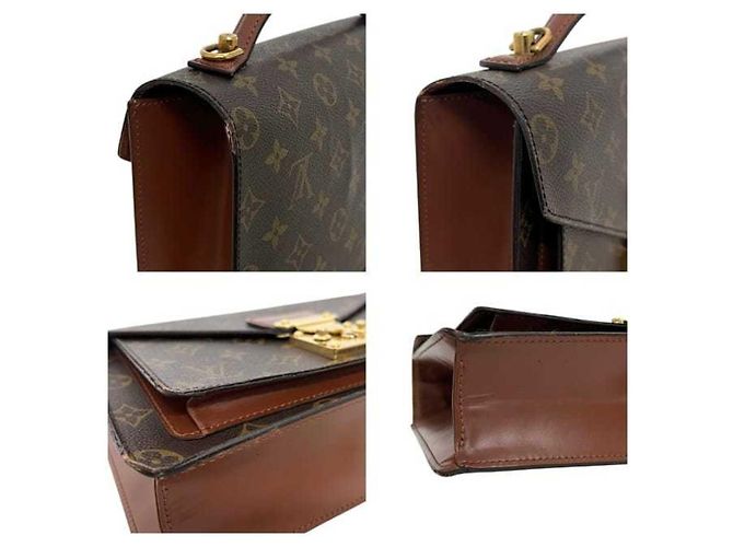 Borsa Louis Vuitton Monceau Marrone Monogramma - vista 7