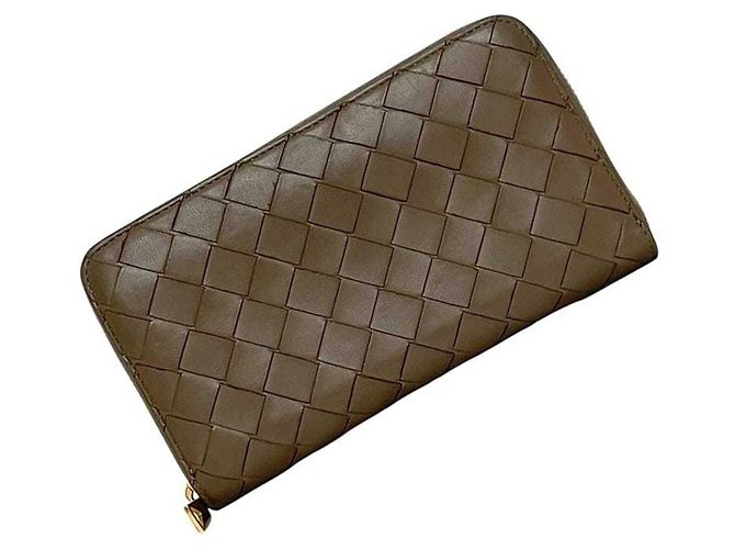 Cartera larga Intrecciato beige Bottega Veneta - vista 2