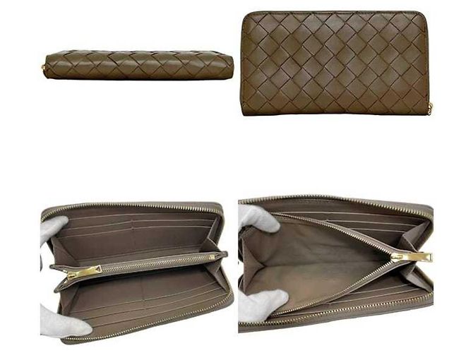 Cartera larga Intrecciato beige Bottega Veneta - vista 3