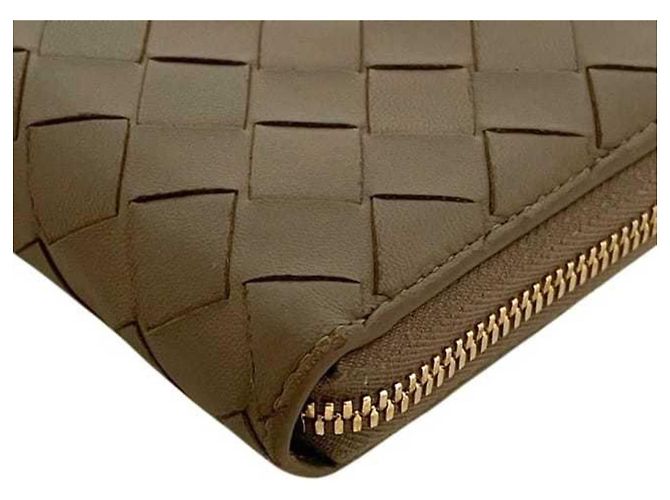 Cartera larga Intrecciato beige Bottega Veneta - vista 8