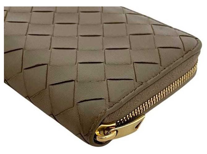 Cartera larga Intrecciato beige Bottega Veneta - vista 9