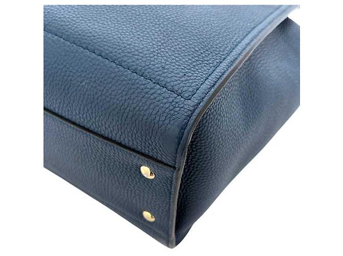 Gancini Salvatore Ferragamo blauer Leder-Tote-Bag - Ansicht 5