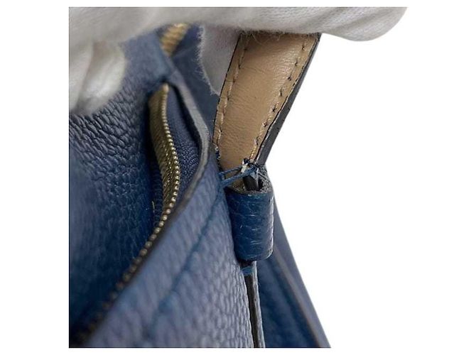 Gancini Salvatore Ferragamo blauer Leder-Tote-Bag - Ansicht 7