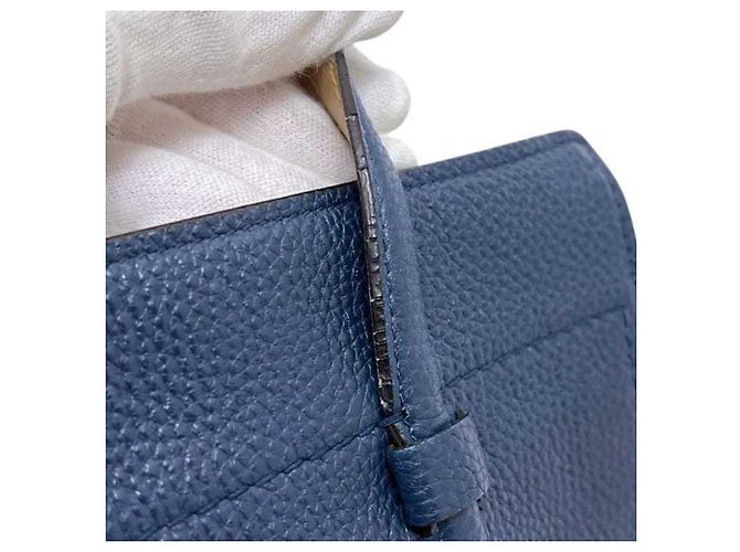 Gancini Salvatore Ferragamo blauer Leder-Tote-Bag - Ansicht 8