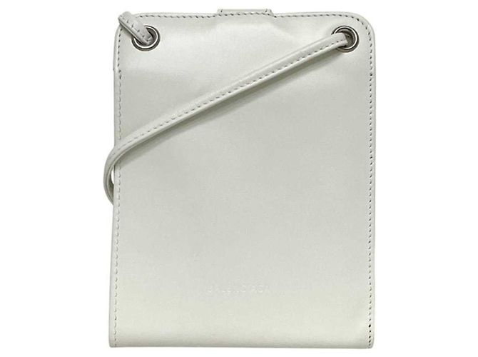 Everyday Balenciaga White Bi-fold Leather Wallet - view 2