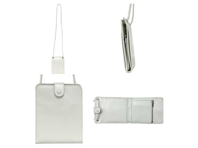 Everyday Balenciaga White Bi-fold Leather Wallet - view 3