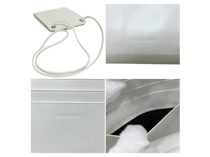 Everyday Balenciaga White Bi-fold Leather Wallet - view 5