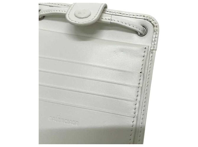 Everyday Balenciaga White Bi-fold Leather Wallet - view 8