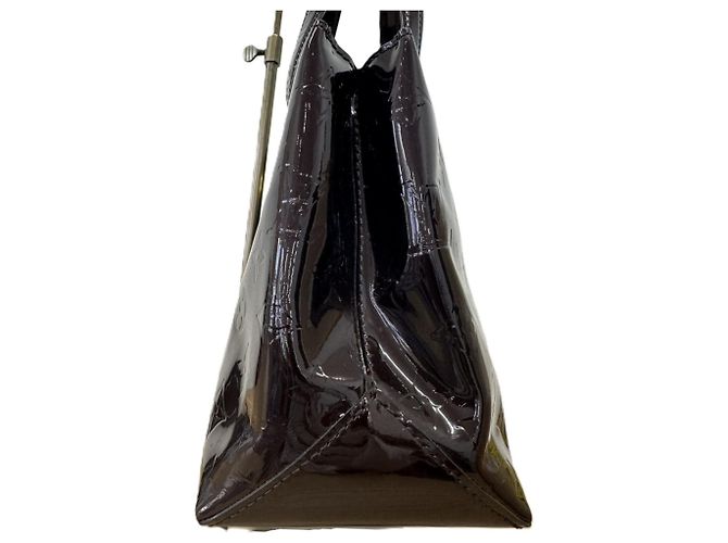 Louis Vuitton Wilshire PM Brown Vernis Handtasche Braun - Ansicht 3