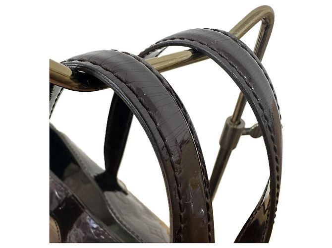 Louis Vuitton Wilshire PM Brown Vernis Handtasche Braun - Ansicht 8