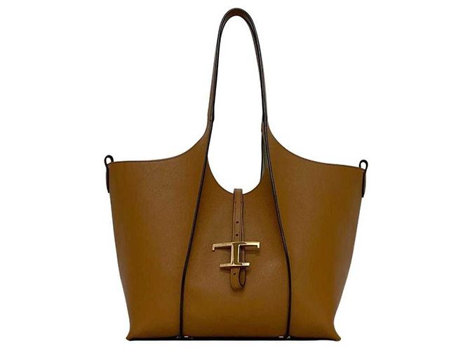 Borsa Tote Tod's T-Timeless Medium Marrone - vista 2
