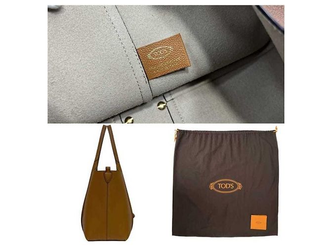 Borsa Tote Tod's T-Timeless Medium Marrone - vista 5