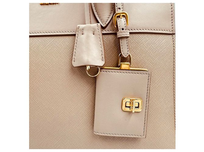Borsa a mano PRADA Saffiano Esplanade in pelle - vista 8
