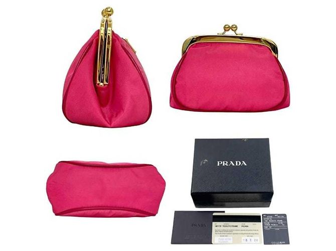 Monedero de nylon Tessuto Prada Rosa - vista 3