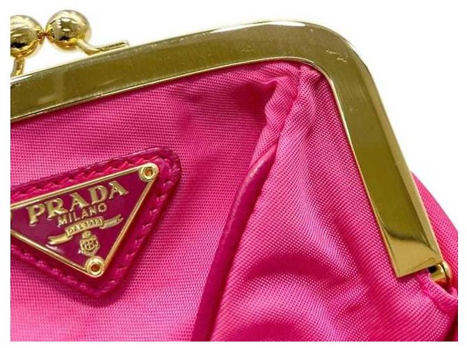 Monedero de nylon Tessuto Prada Rosa - vista 6