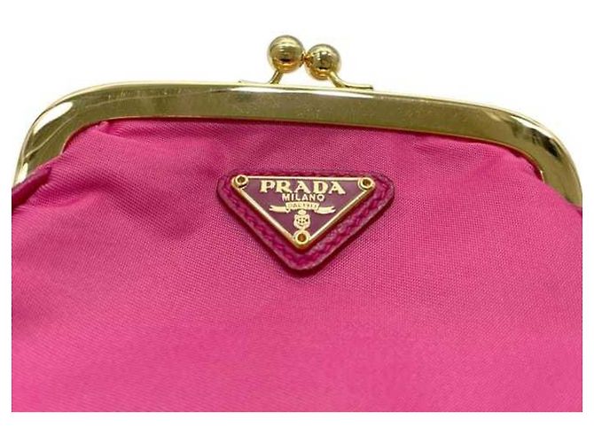 Monedero de nylon Tessuto Prada Rosa - vista 8