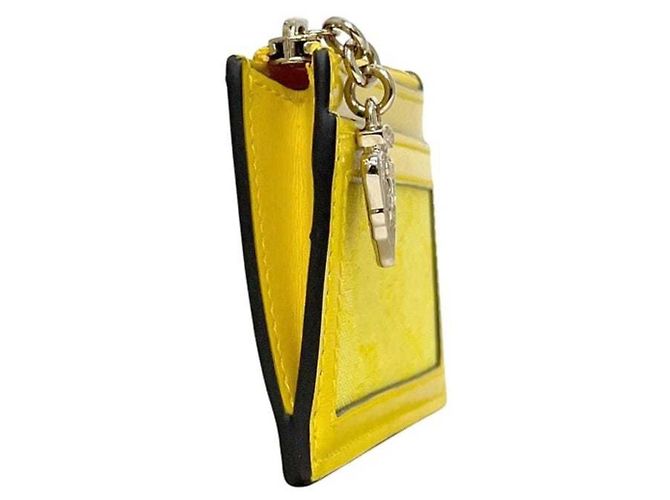 Monedero amarillo Gucci con tarjetero - vista 4