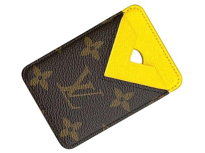 Tarjetero Monogram Louis Vuitton Castaño Amarillo Monograma - vista 2