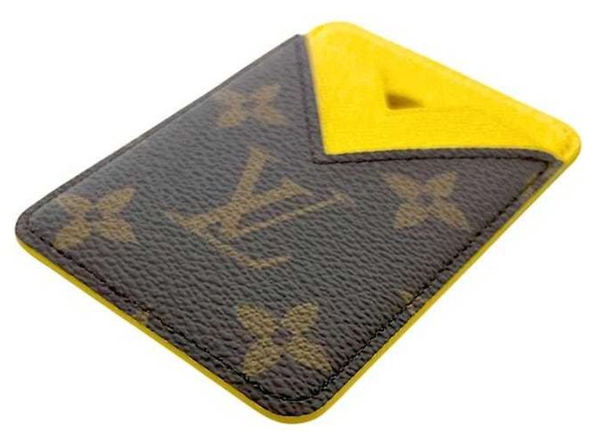 Tarjetero Monogram Louis Vuitton Castaño Amarillo Monograma - vista 5